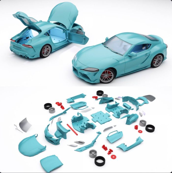 Сборный KIT набор Toyota Supra A90 — изображение 5